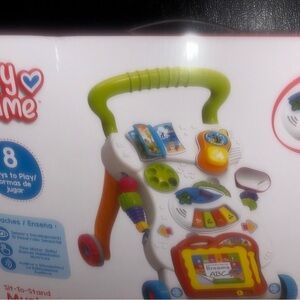 Baby Toy Activity Walker & Toy  with Green Handle